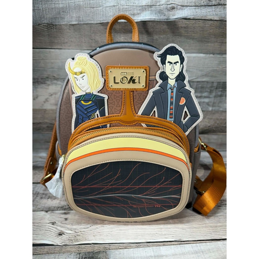 Loungefly Marvel Loki TVA Multiverse Lenticular‎ Mini Backpack